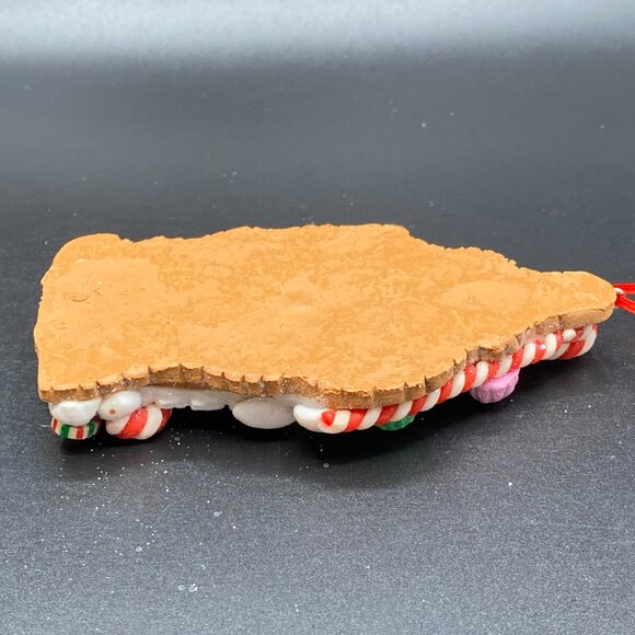 Gingerbread Child & House Christmas Tree Ornament 5" Holiday Seasonal Decor - Picture 6 of 10